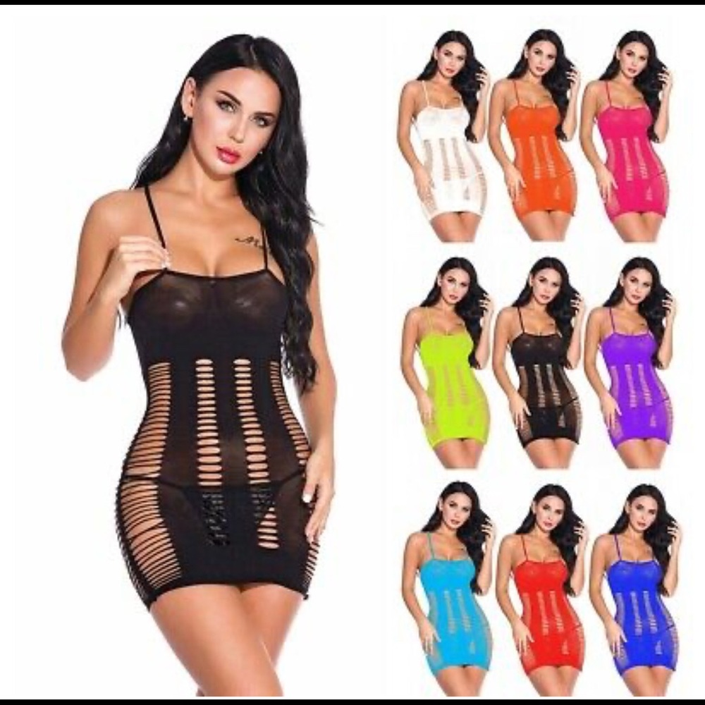 Bandage Style Bodystocking Dress